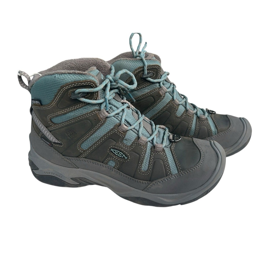 Keen Circadia‎ Mid Polar Steel Grey Waterproof Hiking Boot Womens Size 9